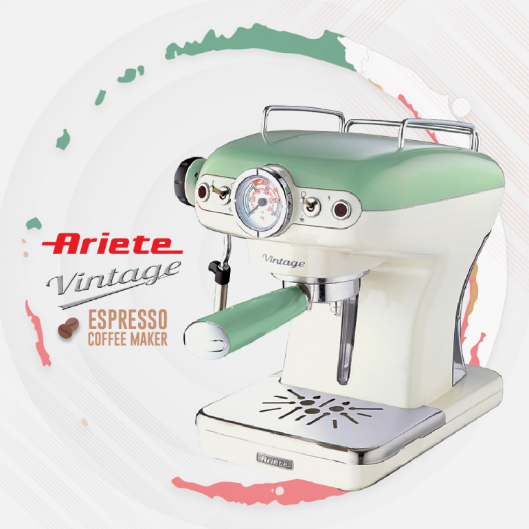[INFOGRAFIK] Ariete Vintage Espresso Coffee Maker