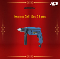 Lengkap dan Bisa Diandalkan dalam Segala Kondisi, Krisbow Impact Drill Set 21 Pcs